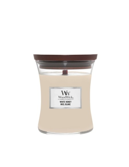 Vonná sviečka WoodWick White Honey stredná 275 g