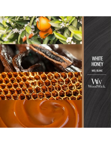 WoodWick White Honey Scented Candle Medium 275g