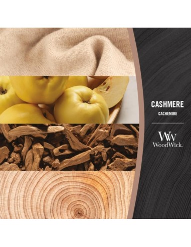 WoodWick Cashmere Scented Candle Medium 275g