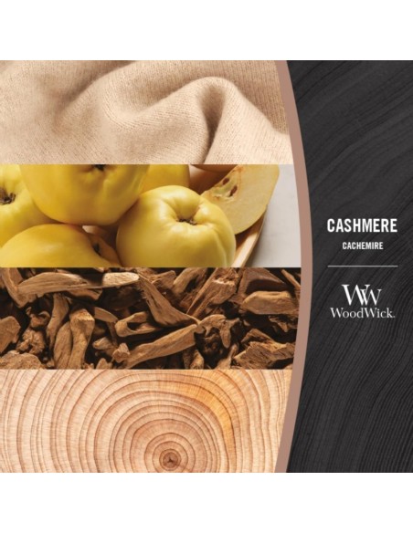 Vonná sviečka WoodWick Cashmere stredná 275 g