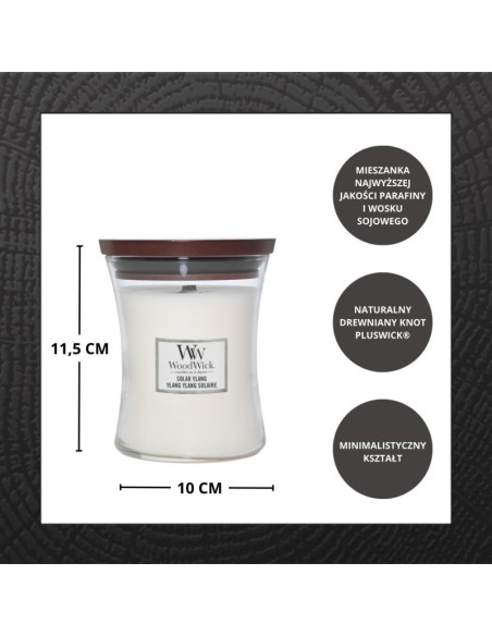 WoodWick Solar Ylang Scented Candle Medium 275g