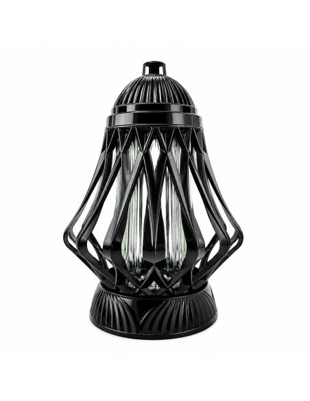 Small black openwork chapel candle 29.5 cm