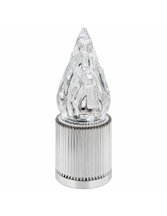 Świeca LED Sunlight srebrna - zimne światło (A7163W)