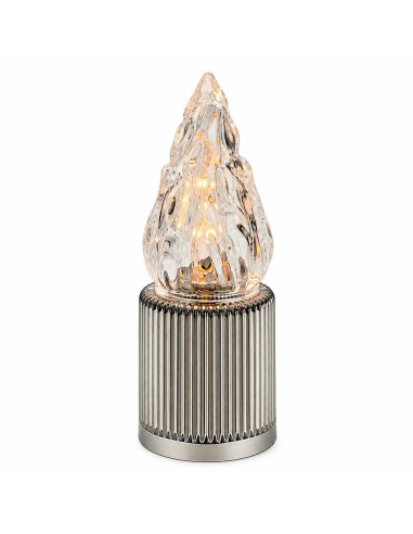 Slnečné LED sviečkové sivé svetlo - teplé svetlo (A7163O)