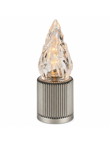 Świeca LED Sunlight szara - ciepłe światło (A7163O)