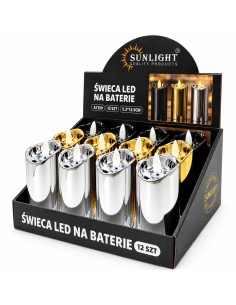 Świece LED Sunlight mix (A7150) 12 sztuk