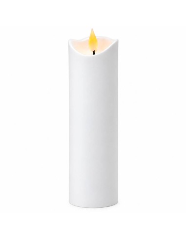 Świece LED Agnes fala biała ciepły płomień 17,5 cm 12 sztuk
