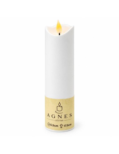 Agnes LED candles wave white warm flame 17.5 cm 12 pieces