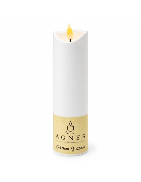 Agnes LED candles wave white warm flame 17.5 cm 12 pieces