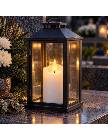 Agnes LED candles wave white warm flame 10 cm 12 pieces