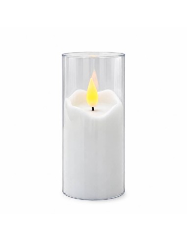 Świece LED Agnes tuba biała ciepły płomień 12,5 cm 12 sztuk
