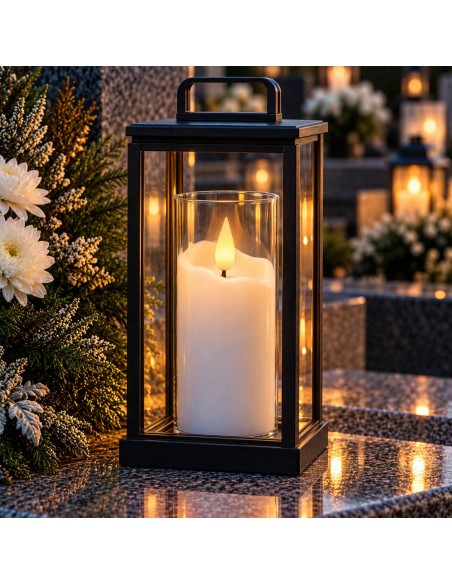 Agnes LED-Kerzen, weiße Röhre, warme Flamme, 10 cm, 12 Stück