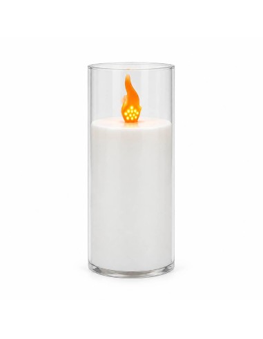 LED sviečka Sunlight (A7190) biela trubica s pohyblivým plameňom 12,5 cm 1 kus