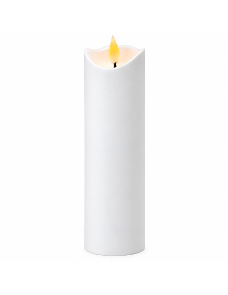 Świeca LED Agnes fala biała ciepły płomień 17,5 cm 1 sztuka