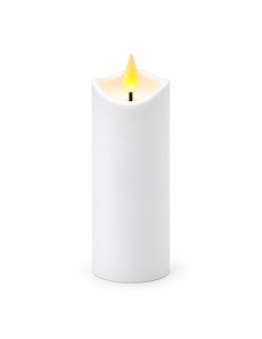 Agnes LED svíčka vlna bílá teplý plamen 15 cm 1 kus