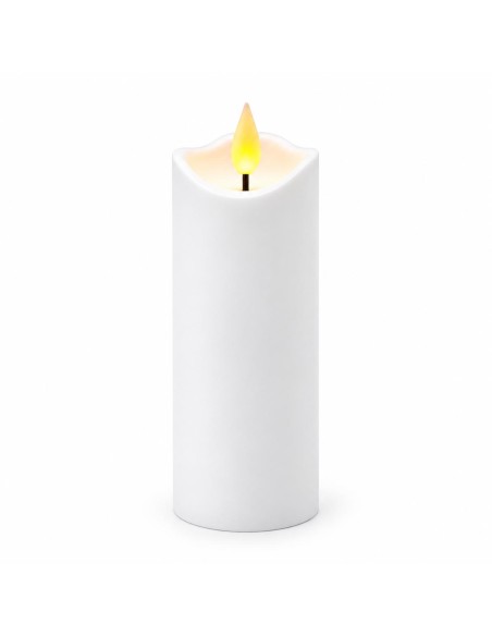 Agnes LED sviečka vlna biely teplý plameň 15 cm 1 kus