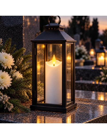 Agnes LED svíčka vlna bílá teplý plamen 15 cm 1 kus