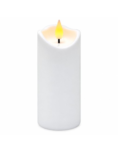 Agnes LED sviečka vlna biely teplý plameň 12,5 cm 1 kus