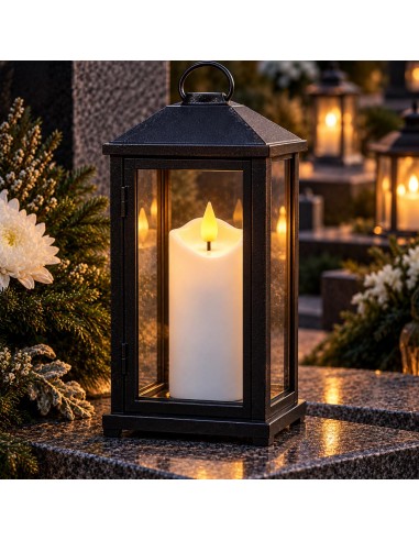 Agnes LED svíčka vlna bílá teplý plamen 12,5 cm 1 kus
