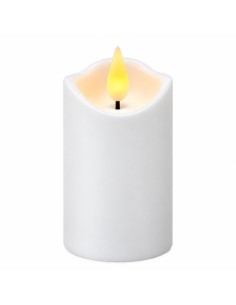 Świeca LED Agnes fala biała ciepły płomień 10 cm 1 sztuka