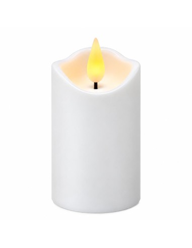 Świeca LED Agnes fala biała ciepły płomień 10 cm 1 sztuka