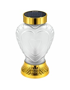 Solar-LED-Laterne SUBITO SL5 goldenes Herz matt warme Flamme 22 cm