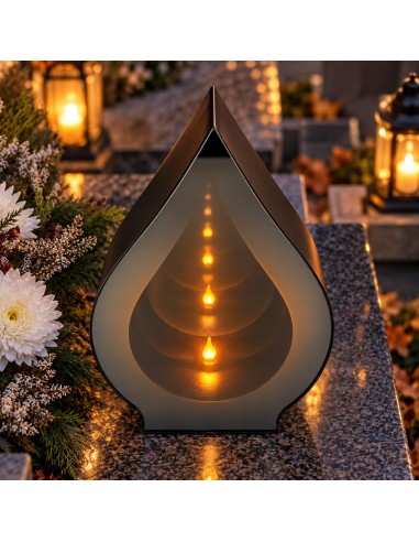 LED lampáš SUBITO Drop (1248) efekt nekonečného plameňa 30 cm