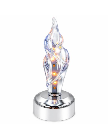 LED inserts for SUBITO 3D lanterns, shrines, candles (1271) silver, 12 pieces