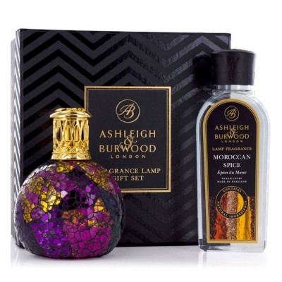 Zestaw Prezentowy Ashleigh & Burwood Lampa Zapachowa MAŁA Magenta Crush +Płyn  Moroccan Spice 250 ml Ashleigh and Burwood - 1