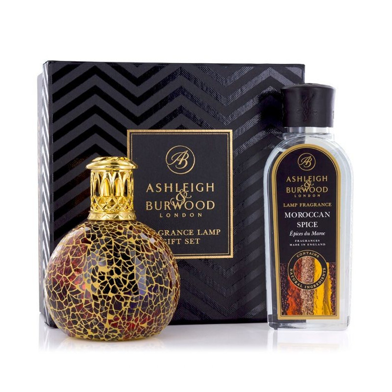 Zestaw Prezentowy Ashleigh & Burwood Lampa Zapachowa MAŁA Golden Sunset +Płyn  Moroccan Spice 250 ml Ashleigh and Burwood - 1