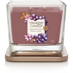 Yankee Elevation Grapevine & Saffron Średnia Świeca Zapachowa 3 knoty  Jesień Yankee Candle - 2