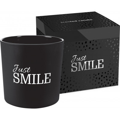 Świeca zapachowa Just Smile matowe szkło/ super design! Bispol - 1