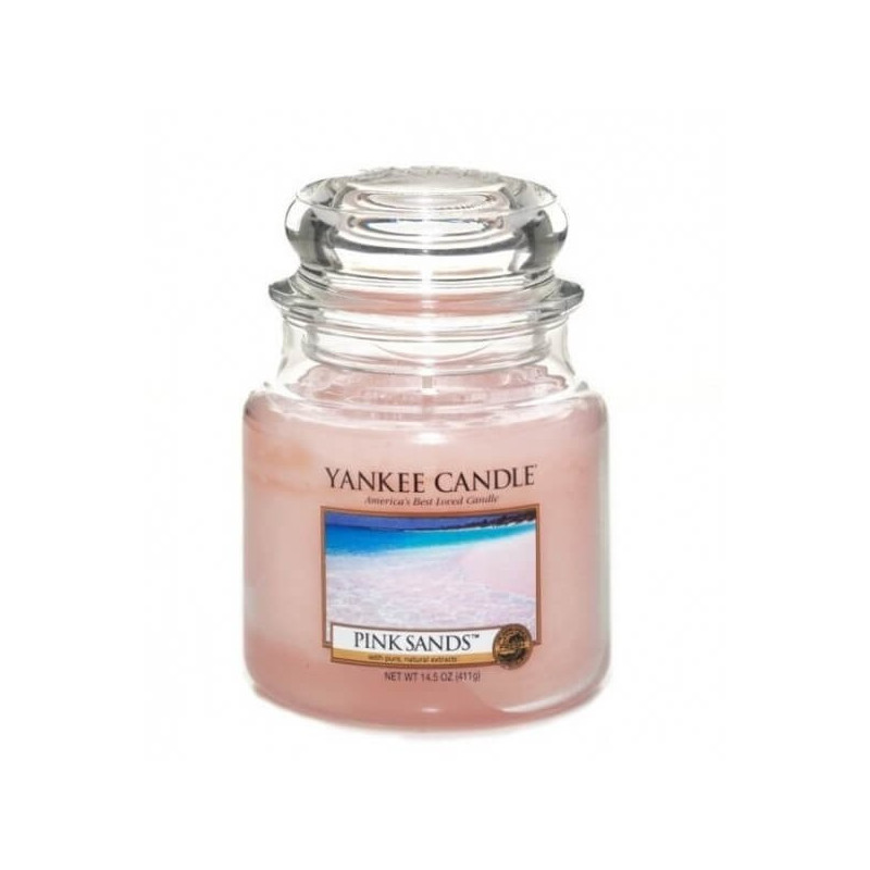 Yankee Candle Pink Sands średnia świeca zapachowa  - 1