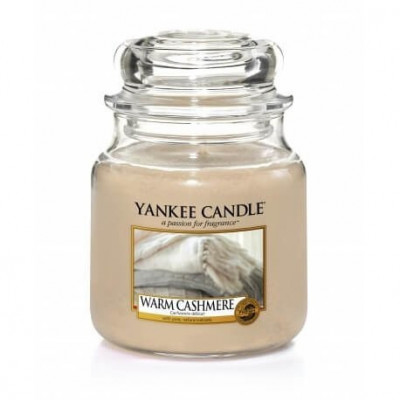 Yankee Candle Warm Cashmere średnia świeca zapachowa  - 1