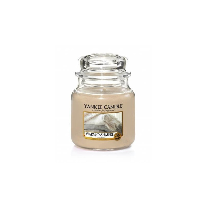 Yankee Candle Warm Cashmere średnia świeca zapachowa  - 1
